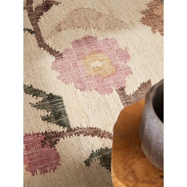 Krémový ručne tkaný jutový koberec 120x170 cm Roya Violette – Elle Decoration-image-3