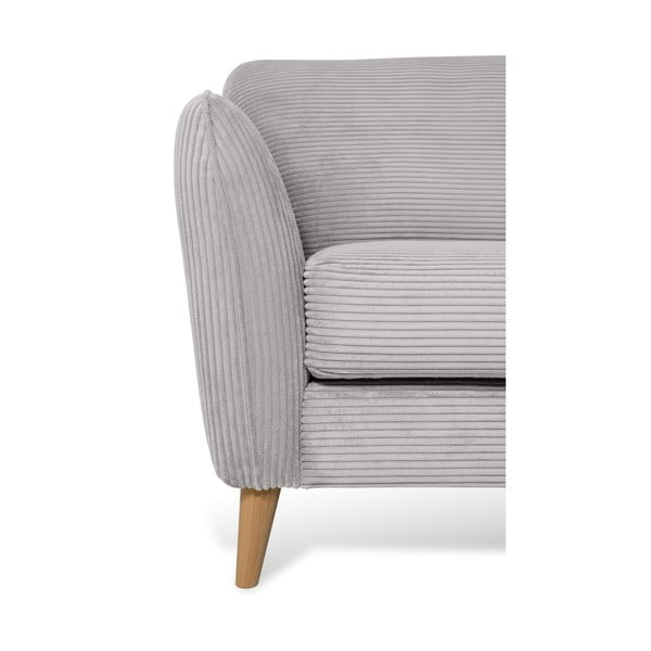 Svetlosivá menčestrová rohová pohovka (pravý roh) Paris – Scandic-image-4