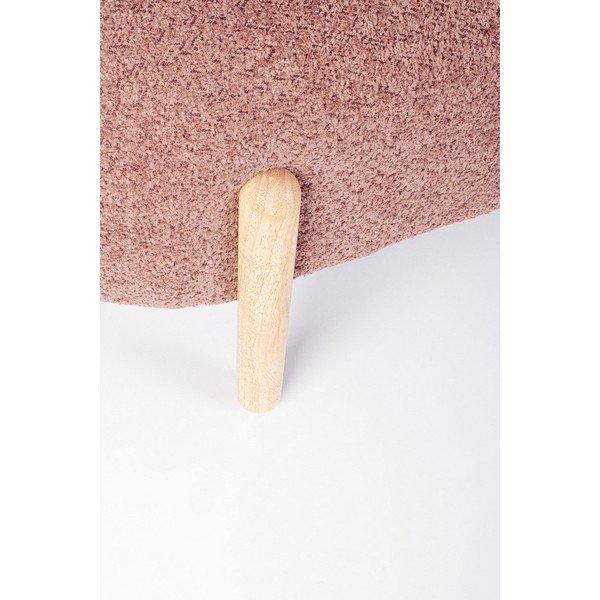 Polstrovaná lavica z textílie buklé v terakotovej farbe Dayla – Bizzotto-image-1