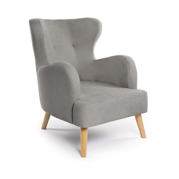 Svetlosivé kreslo ušiak Noemye – Bonami Selection