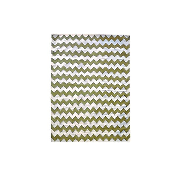 Vlnený koberec Bakero Kilim Design Two Green, 160x230 cm