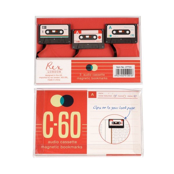 Záložky do knihy v súprave 3 ks Cassette – Rex London-image-3