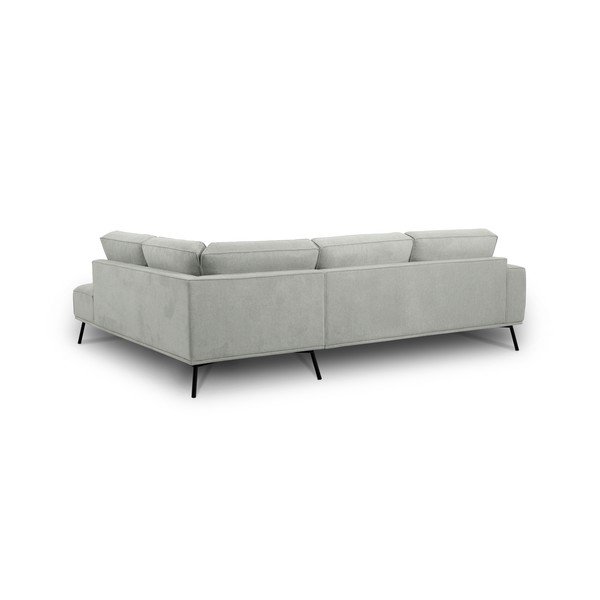 Svetlosivá ženilková rohová pohovka (pravý roh/do L) Amsterdam – Scandic-image-3