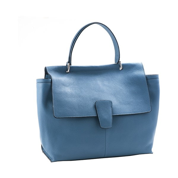 Modrá kabelka z pravej kože Andrea Cardone Aria
