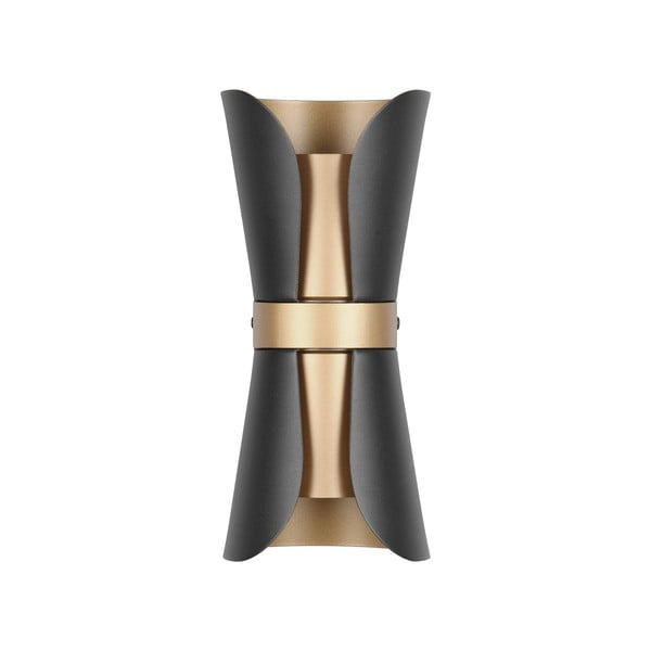 Nástenné svietidlo v čierno-bronzovej farbe Coat – Trio