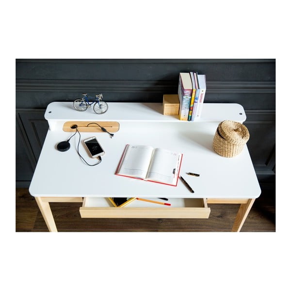 Biely pracovný stôl Ragaba ASHME-image-3