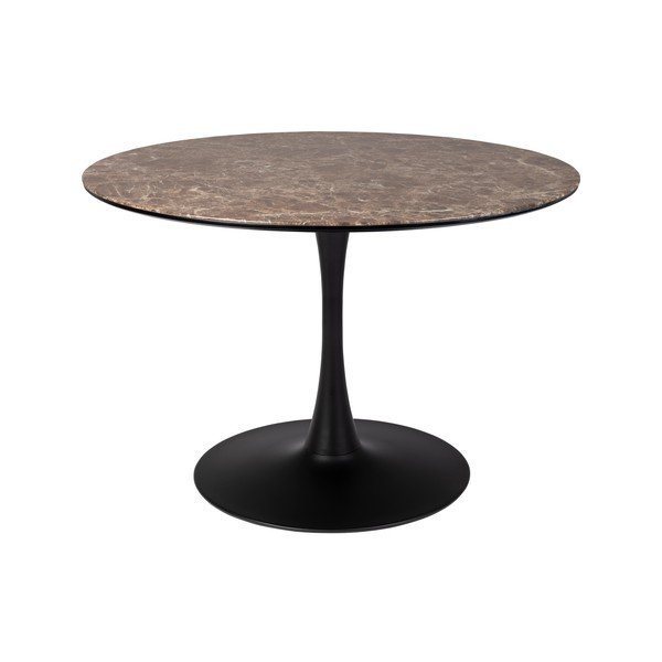 Okrúhly jedálenský stôl s doskou v dekore mramoru ø 110 cm Maru – White Label