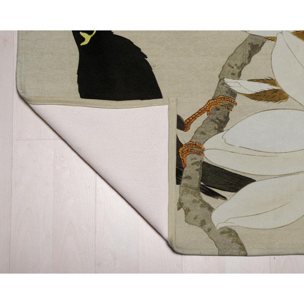 Zeleno-béžový koberec behúň 135x55 cm Bird - Velvet Atelier-image-2