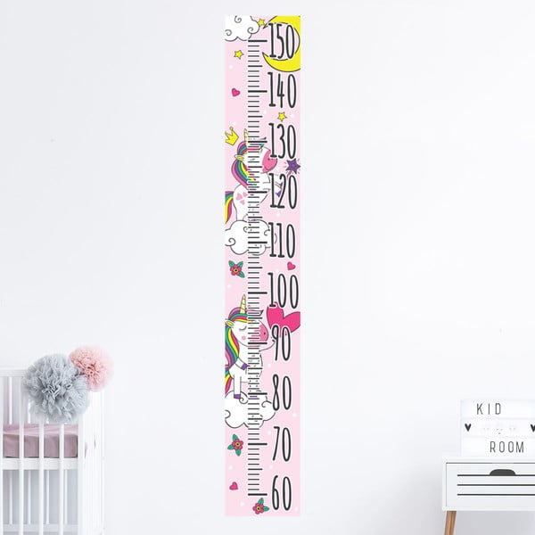Detská samolepka – meter na dvere/na stenu 15x100 cm Unicorns – Ambiance-image-1
