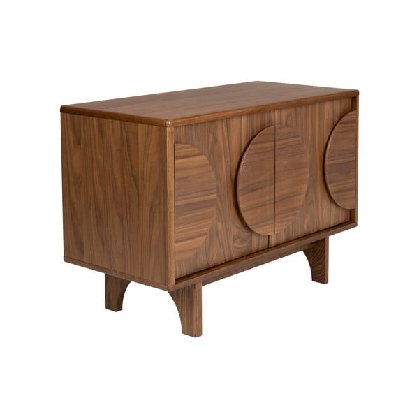 Hnedá nízka komoda v dekore orecha 82x58 cm Groove – Zuiver-image-2