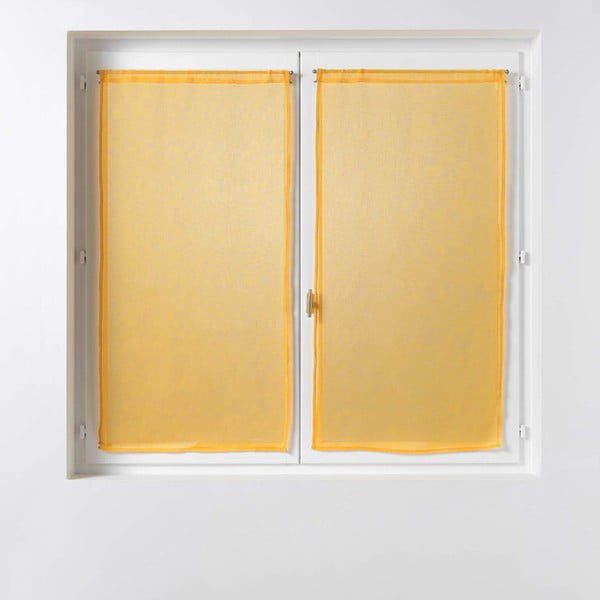 Žlté voálové záclony v súprave 2 ks 60x90 cm Sandra – douceur d'intérieur