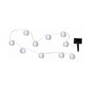 Svetelná solárna LED reťaz vhodná do exteriéru Star Trading Festival, dĺžka 2,7 m