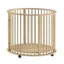 Detská ohrádka z bukového dreva 90x90 cm v prírodnej farbe Dino – Vipack