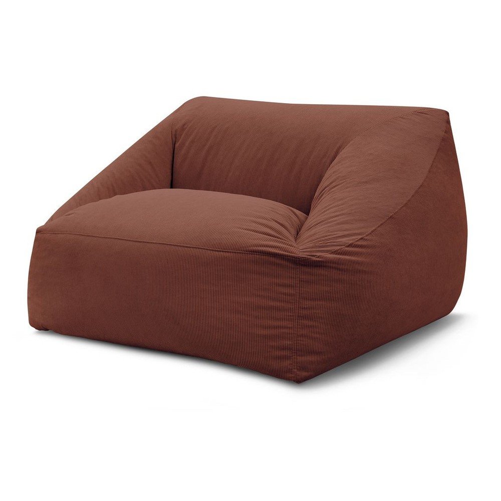 Oranžový menčestrový sedací vak Lilibet – Bobochic Paris