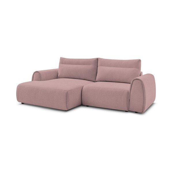 Svetloružová rohová pohovka Aden – Bobochic Paris-image-3