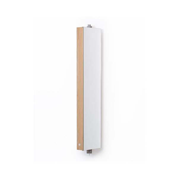 Otočné zrkadlo s úložným priestorom z dubového dreva Wireworks Mezza, výška 110 cm-image-4