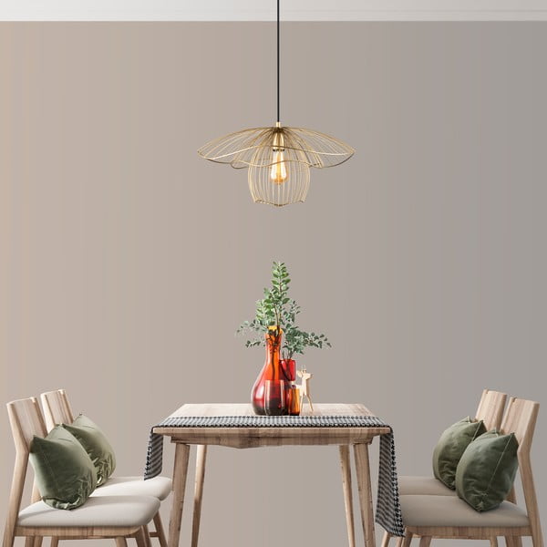 Závesné svietidlo v zlatej farbe Squid Lighting Root, výška 123 cm-image-2