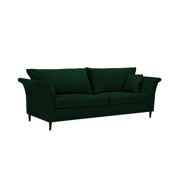 Zelená rozkladacia pohovka s úložným priestorom Mazzini Sofas Pivoine-image-2