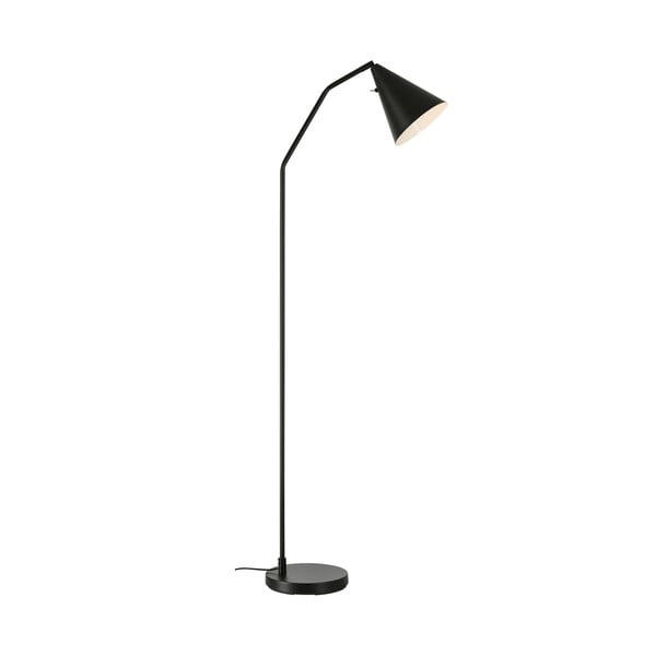 Čierna LED stmievateľná stojacia lampa s kovovým tienidlom (výška 144 cm) Funil – Markslöjd