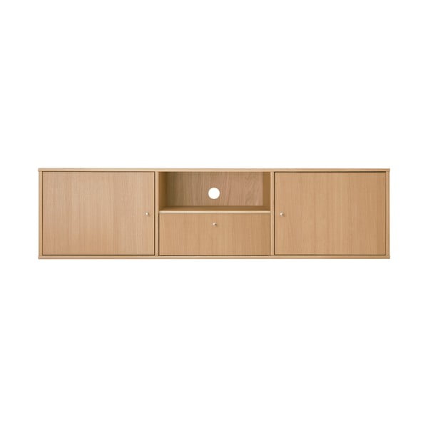 TV stolík v dekore duba v prírodnej farbe 161x42 cm Mistral – Hammel Furniture