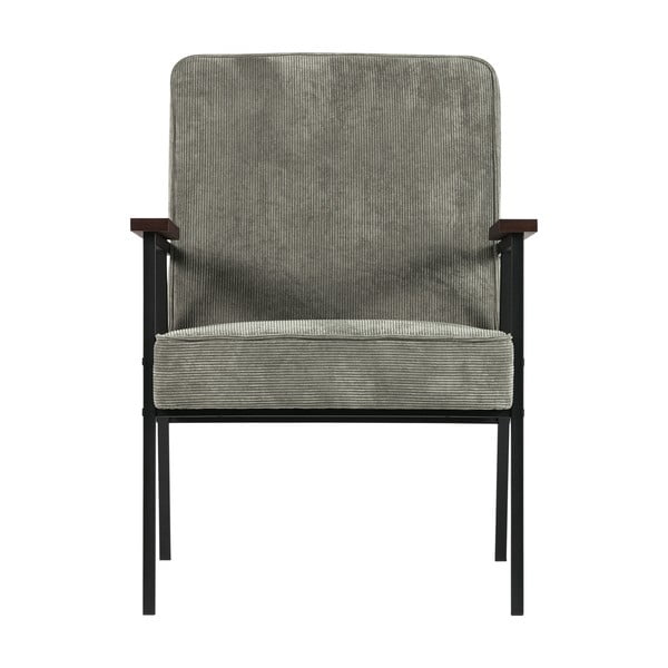 Svetlosivé kreslo s opierkami WOOOD Sally-image-3