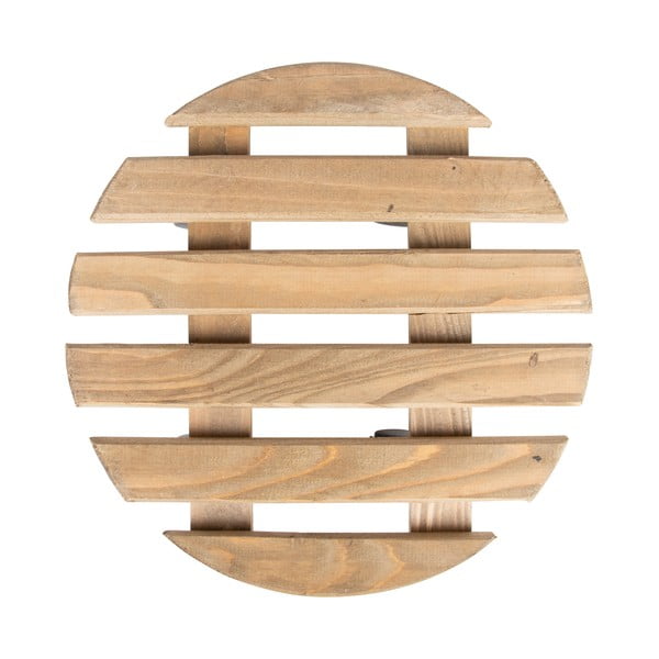 Drevený pojazdný podstavec pod kvetináč ø 29 cm (výška 8 cm) Indoor & Outdoor – Esschert Design-image-3