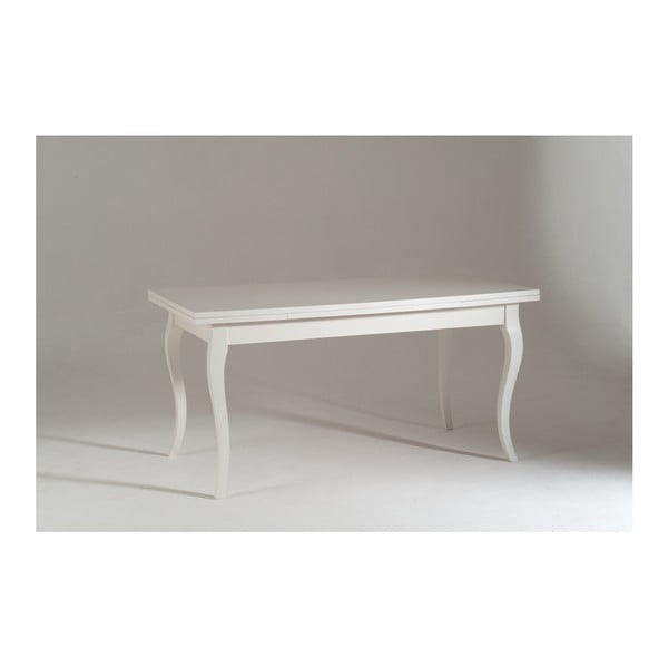Biely rozkladací drevený jedálenský stôl Castagnetti Piatto
