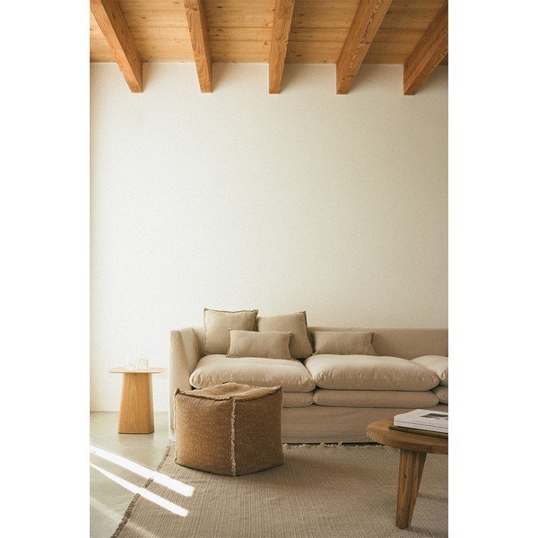 Okrovožltý sedací vak Handloom – Lorena Canals-image-1