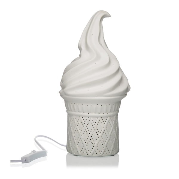 Stolová porcelánová lampa v tvare zmrzliny Versa