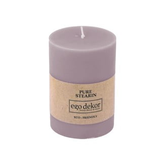 Fialová sviečka Eco candles by Ego dekor Friendly, doba horenia 37 h