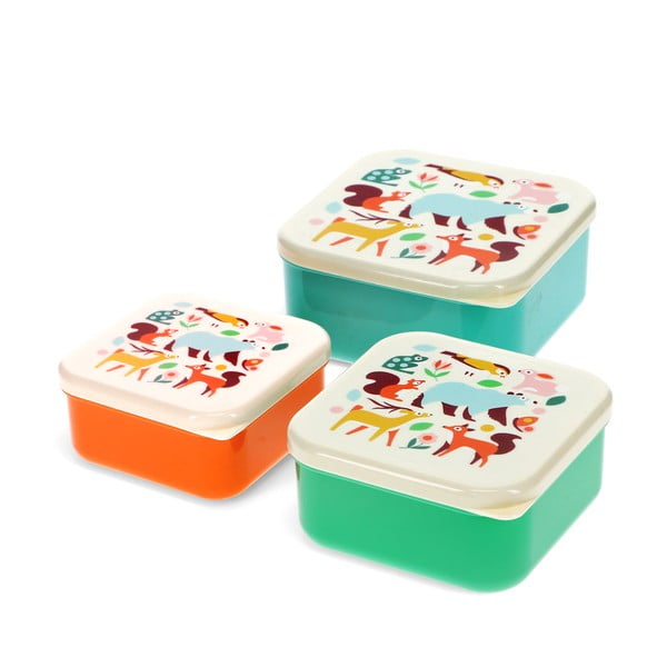 Detský desiatový box 3 ks Woodland – Rex London-image-2