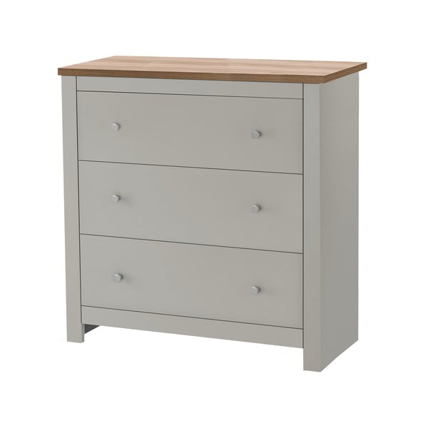 Sivá vysoká komoda 81x35 cm Emerald – Støraa-image-2