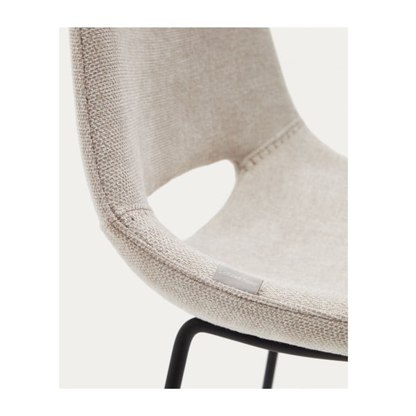 Béžová barová stolička (výška sedadla 76 cm) Zahara – Kave Home-image-4