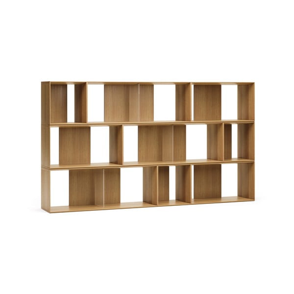 Modulárny policový systém v dekore duba v prírodnej farbe 9 ks 202x114 cm Litto – Kave Home-image-2