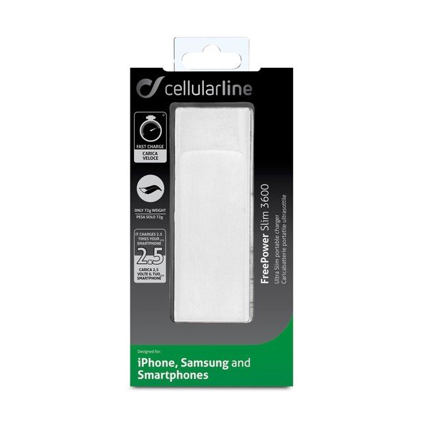 Ultratenká powerbanka CellularLine FREEPOWER Slim, 3600mAh, čierna-image-3