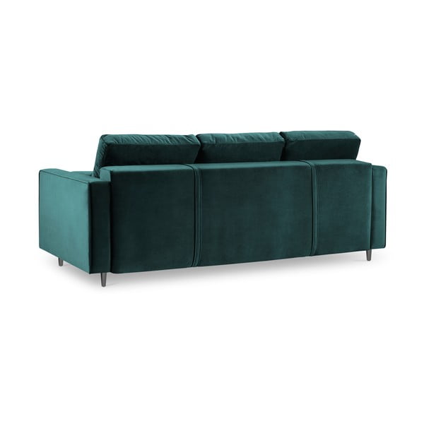 Petrolejovozelená zamatová rozkladacia pohovka Milo Casa Santo-image-4