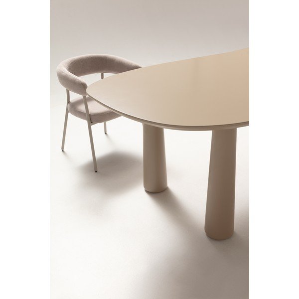 Béžový konferenčný stolík s doskou z borovicového dreva 110x220 cm Nahia – MOME-image-4