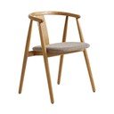 Béžová/v prírodnej farbe jedálenská stolička Relate – Unique Furniture