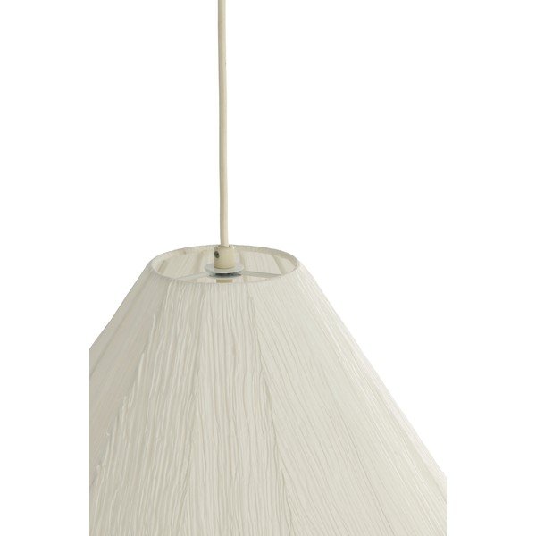 Krémovobiele závesné svietidlo s papierovým tienidlom ø 10 cm Sarella – Light & Living-image-4