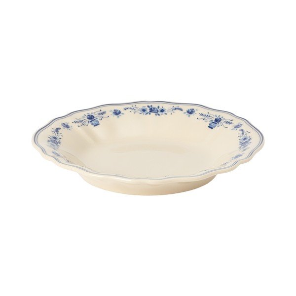 Modrý/béžový hlboký  kameninový tanier ø 24,5 cm Vila – Costa Nova-image-2