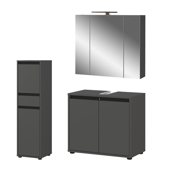 Antracitová kúpeľňová zostava Lemont – Germania