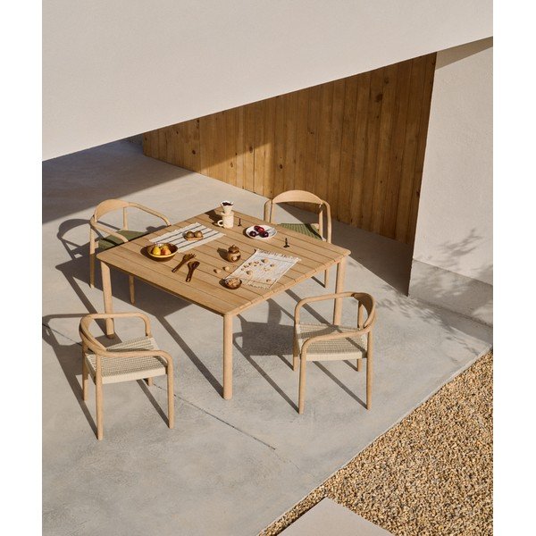 Záhradný jedálenský stôl z masívu akácie 135x135 cm Sori – Kave Home-image-1