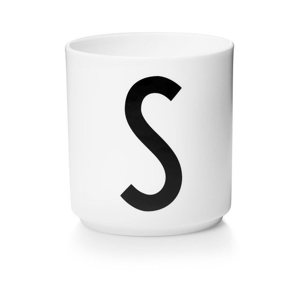 Biely porcelánový hrnček Design Letters Personal S