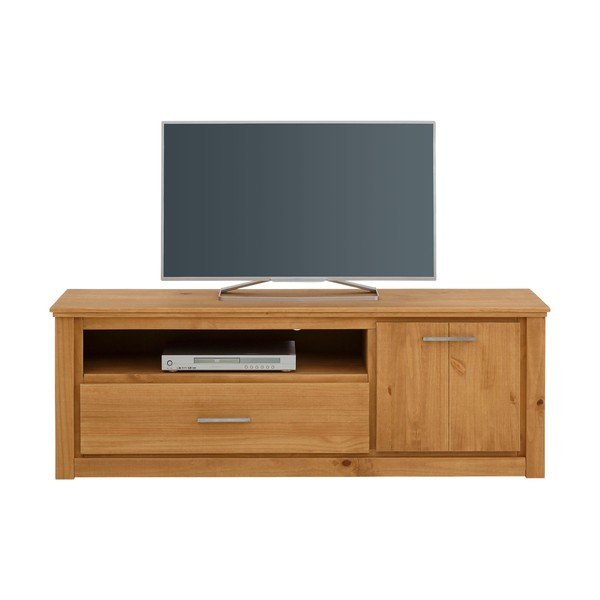 TV stolík z borovicového dreva v prírodnej farbe 160x55 cm Celia - Støraa