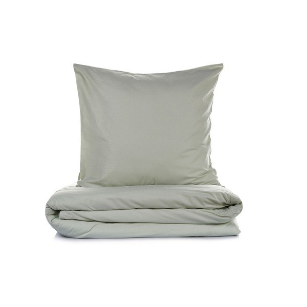 Šalviové zelené obliečky na jednolôžko 200x140 cm Plain  – Mijolnir