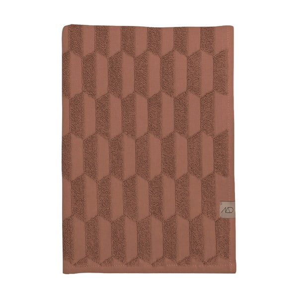 Hnedý bavlnený uterák 50x95 cm Geo - Mette Ditmer Denmark