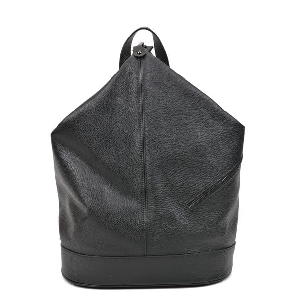 Dámsky kožený batoh v tmavosivej farbe Carla Ferreri Giorgia
