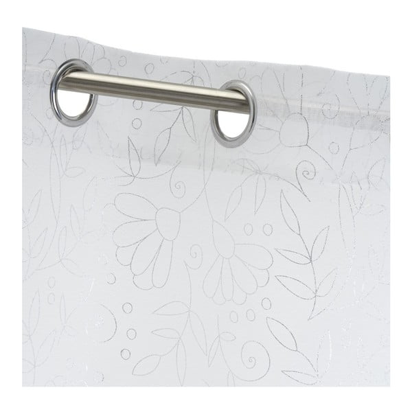 Biela/v striebornej farbe záclona 140x260 cm Pucka – Casa Selección-image-4