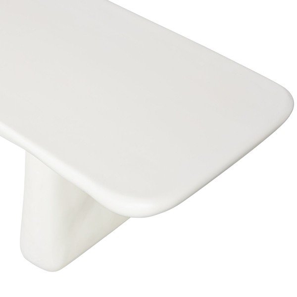 Slonovinová plastová záhradná lavica Loggia – WOOOD-image-3