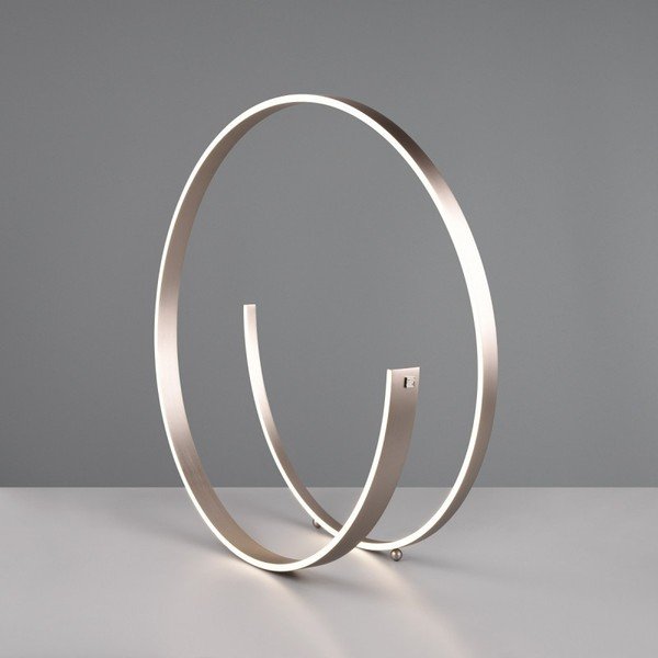 Sivá LED stojacia lampa s hlasovým ovládaním/s ovládaním pomocou mobilnej aplikácie s kovovým tienidlom (výška  75 cm) Cinardi – CINQUE-image-4